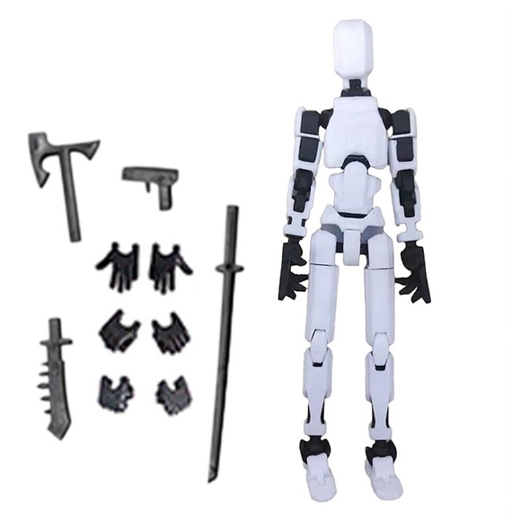 Dummy 13, Action Figure Articulated Toy Robot, 3D Printed Jointed Movable - Picture 7 of 8